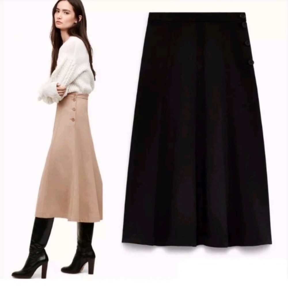 Aritzia Wilfred Elise skirt in BLACK size 4